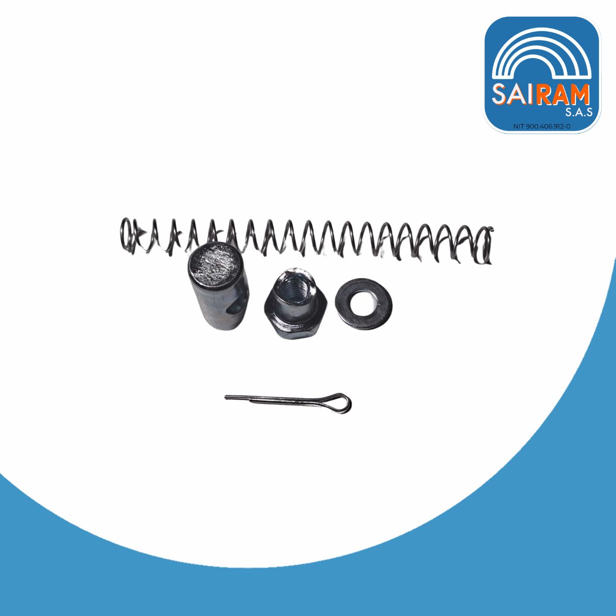 KIT REPARACION VARILLA DE FRENO BUJE, RESORTE, TUERCA UNIVERSAL (SAI)